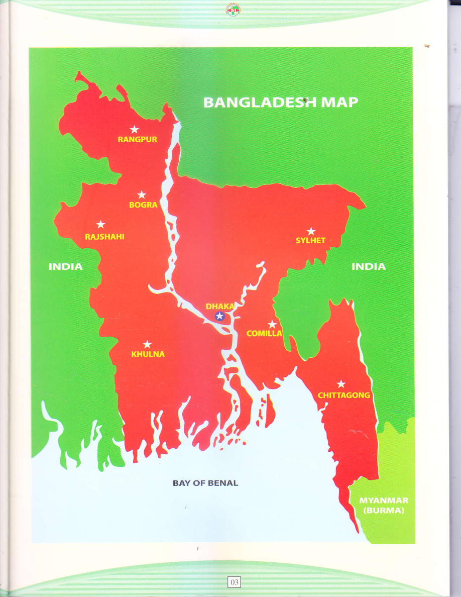 Bangladesh map page from company profile
